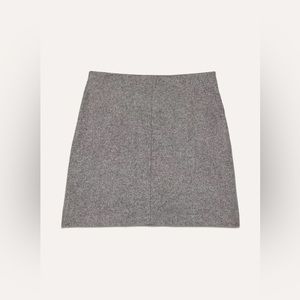 Aritzia Wilfred Essone Grey Wool Mini Skirt